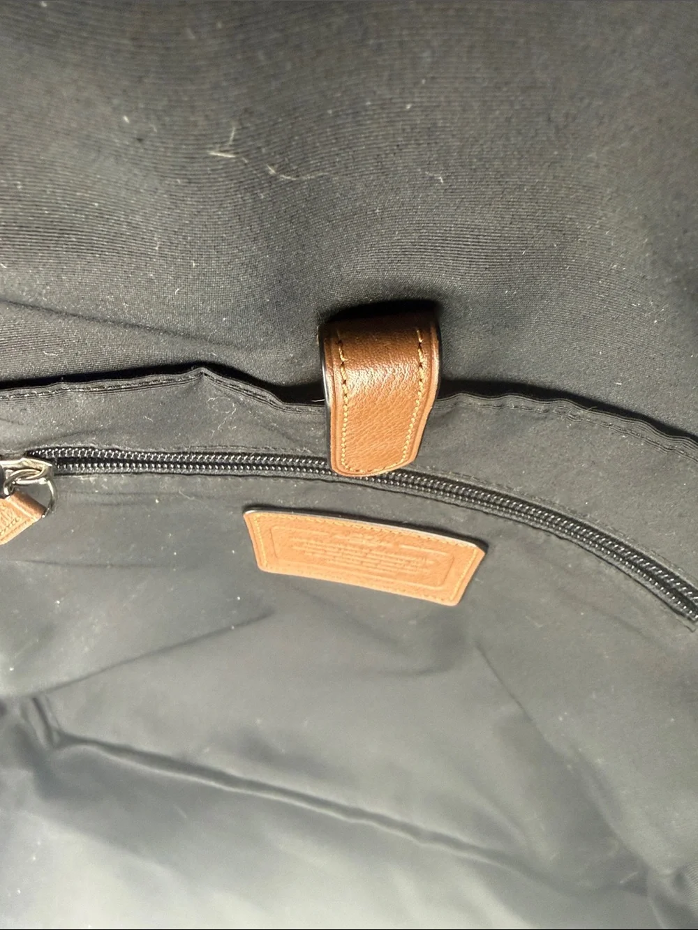 Coach Houston Men’s Brown Leather Backpack Set with Stripe Accent